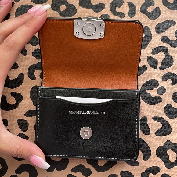 NWT Coach Bandit Small Snap Card Case - Picture 6 of 10